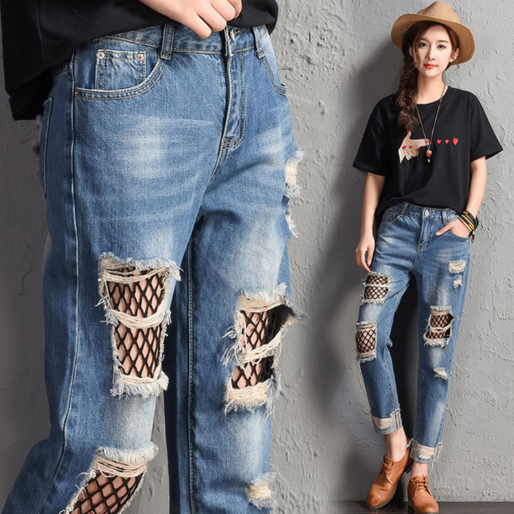 Canton-wholesale-slimming-fishnet-casual-jeans