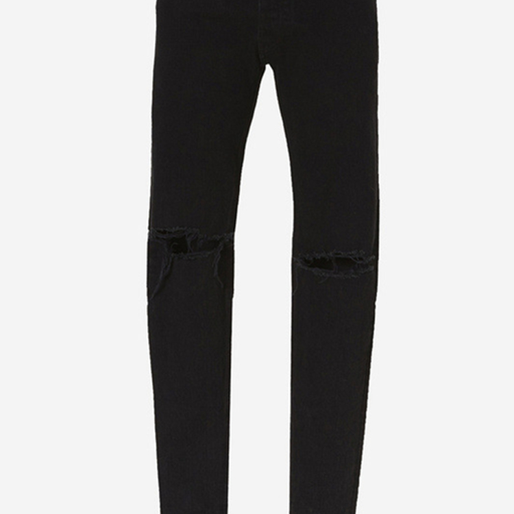 Canton-wholesale-washed-slim-hole-jeans-trousers