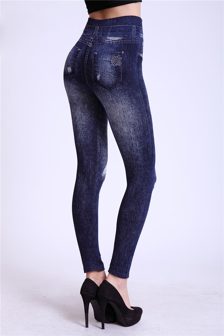 China-seamless-denim-leggings