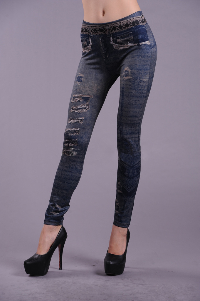 Denim-printing-seamless-leggings-Wholesale