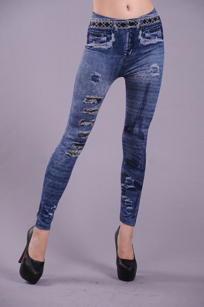 Denim-printing-seamless-leggings-Wholesale