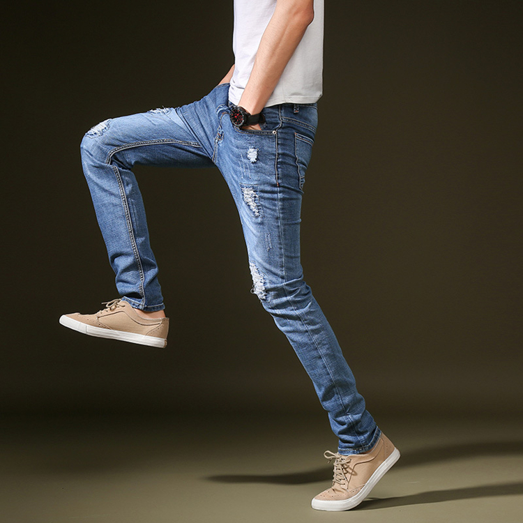 Elasticity-worn-slim-cheap-jeans