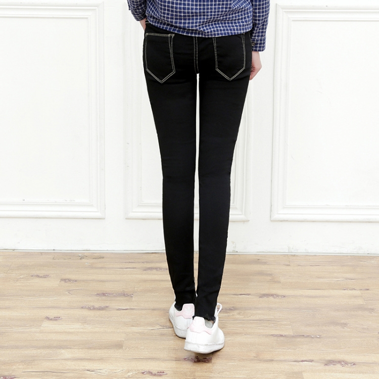 Fashion-embroidery-slim-maternity-jeans