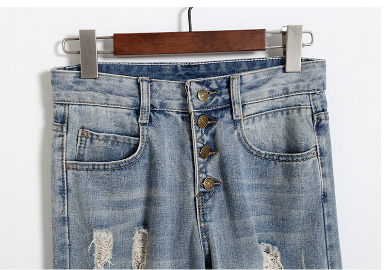 Female-hole-fashionable-bound-feet-haroun-pants-jeans-wholesale