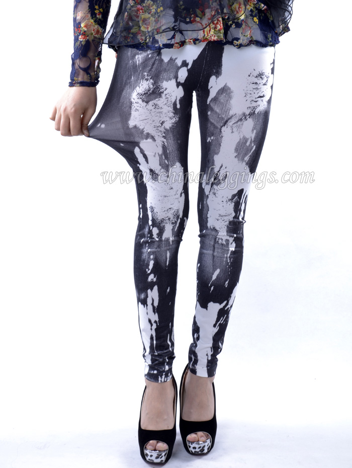 Graffiti-Denim-Leggings