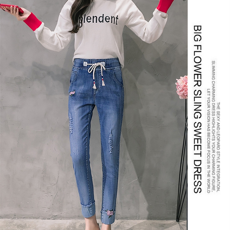 Large-size-loose-nine-pointed-harem-jeans