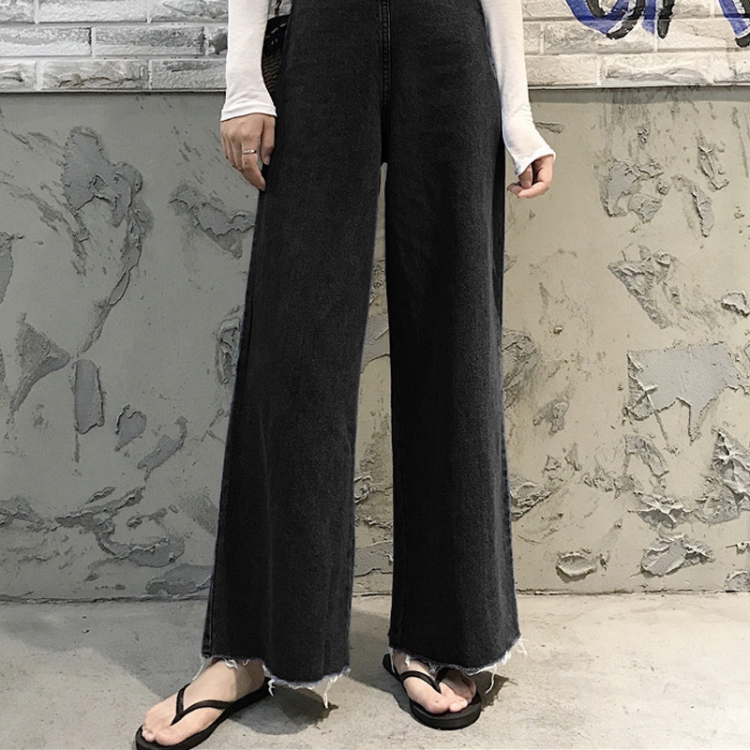 Loose-high-waist-wide-leg-denim-flared-maternity-pants