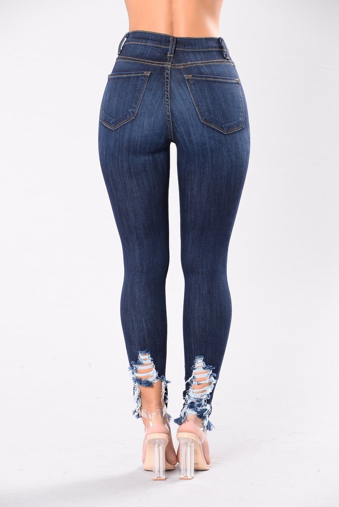 Wholesale-dark-stretch-hole-high-waist-jeans-leggings-woman