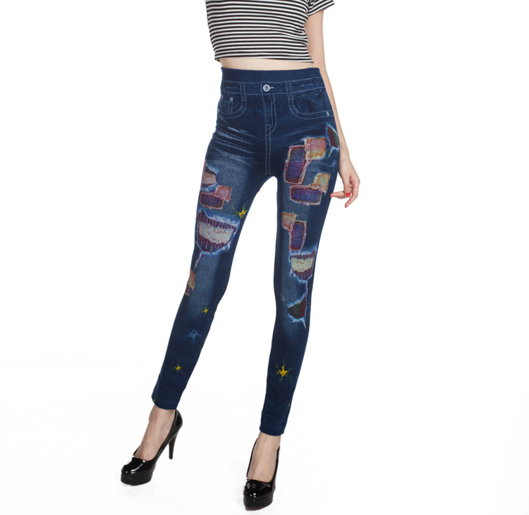 Wholesale-denim-stretch-leggings