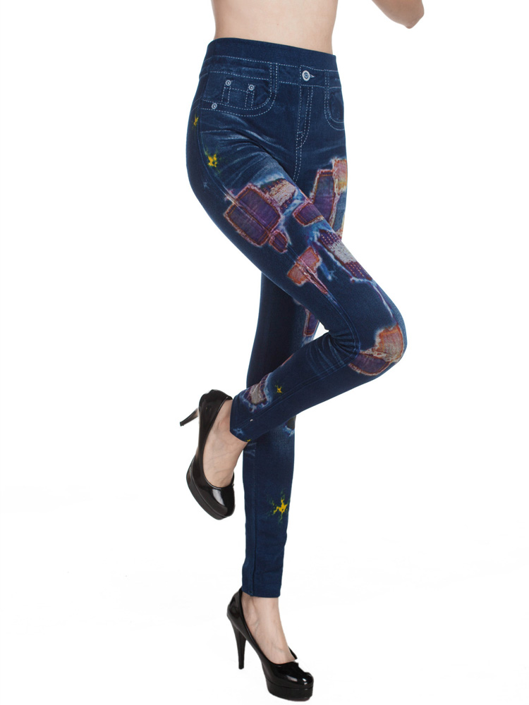 Wholesale-denim-stretch-leggings