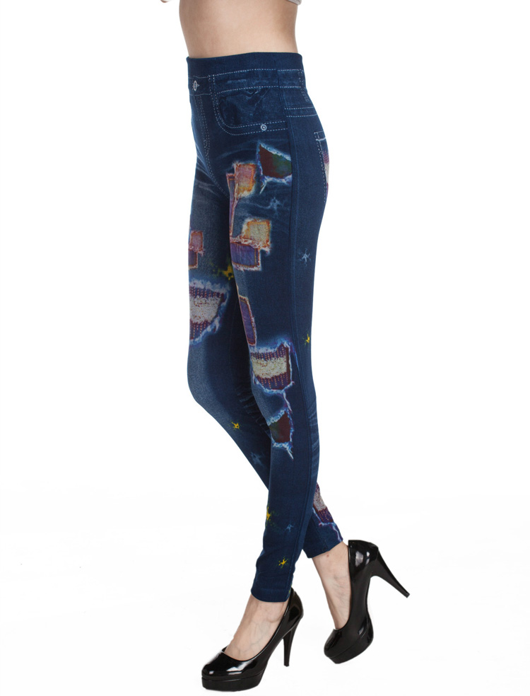 Wholesale-denim-stretch-leggings