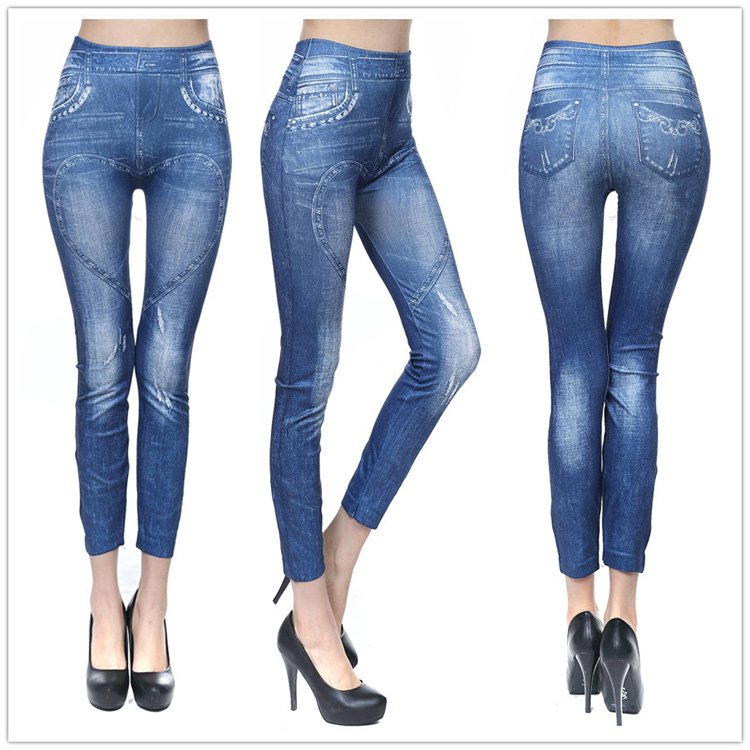 Wholesale-faux-denim-leggings