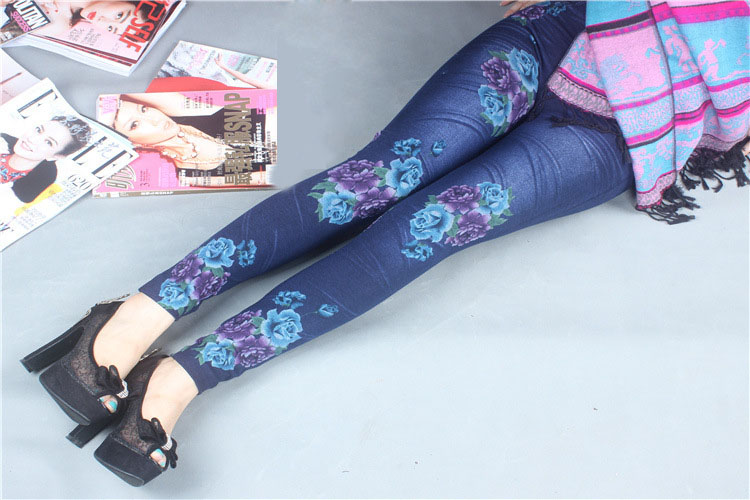 Wholesale-faux-denim-leggings-pants