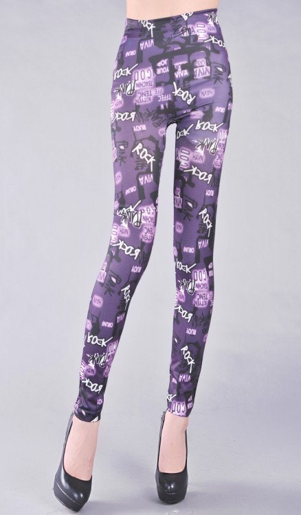 Wholesale-figures-tattoo-print-denim-leggings