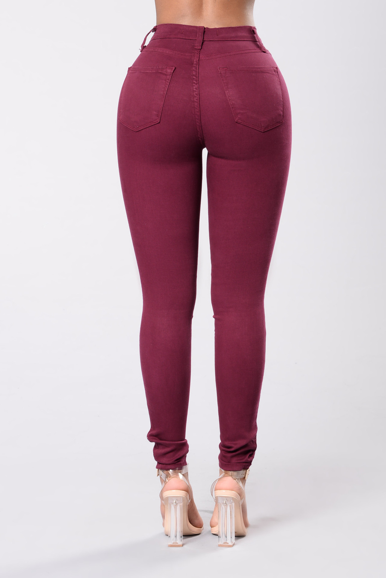 Wholesale-hole-color-elastic-jeans-leggings-woman