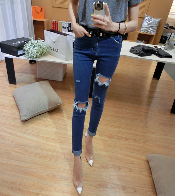 Wholesale-knee-tight-jeans-women-leggings
