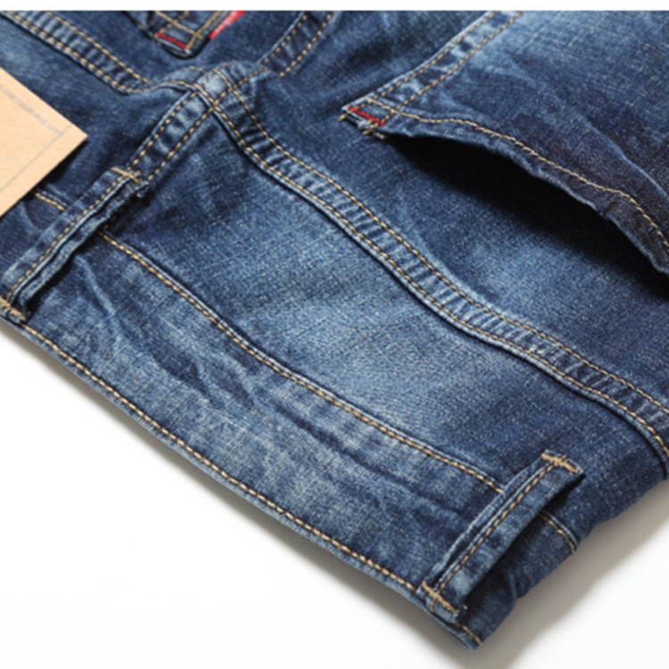 Wholesale-mid-waist-elastic-wash-men-jeans