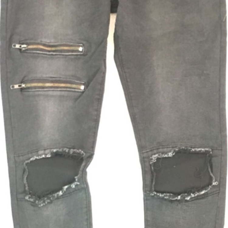 Wholesale-slim-stretch-hole-jeans