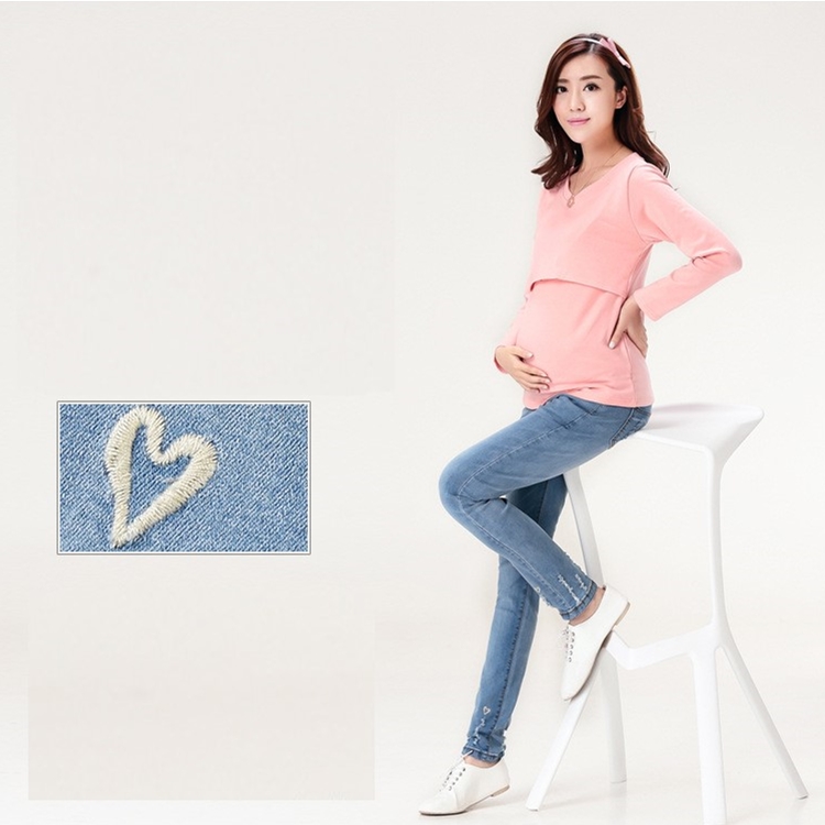 and-embroidered-maternity-jeans