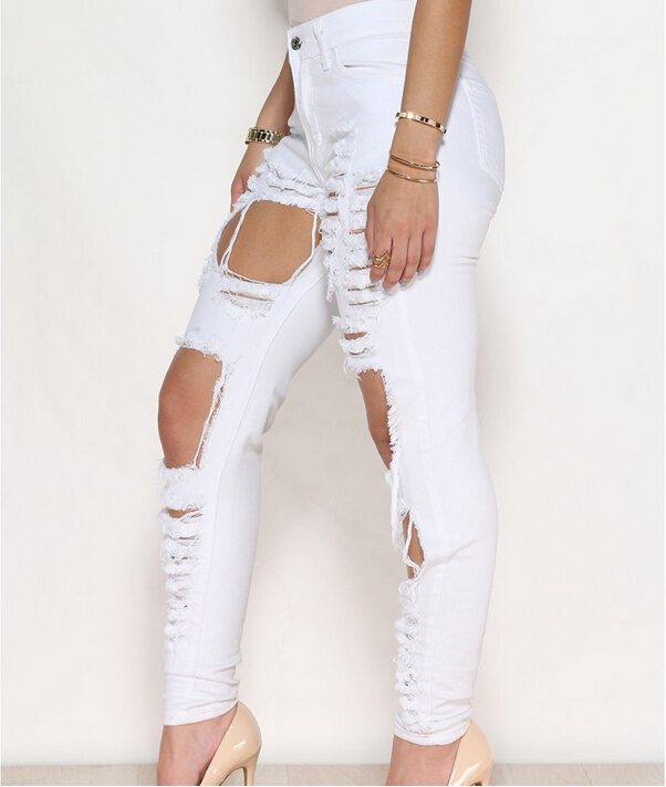 igh-elastic-waist-female-personality-hole-ripped-jeans-wholesale