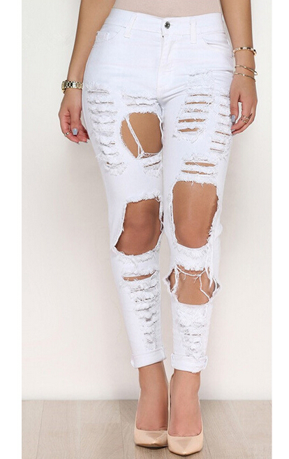 igh-elastic-waist-female-personality-hole-ripped-jeans-wholesale