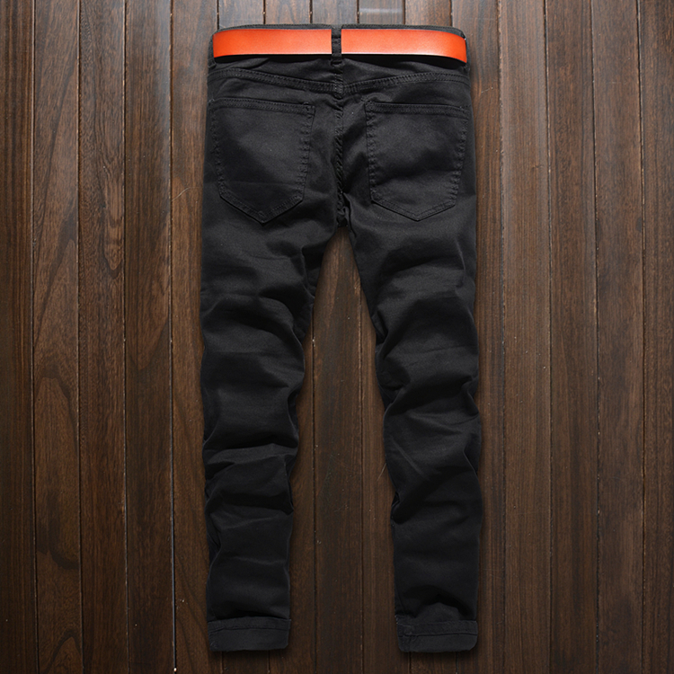 ole-slim-elasticity-multiple-zipper-motorcycle-jeans