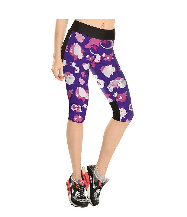 Acceptable-sensitivity-animal-cartoon-tall-waist-seven-female-trousers-wholesale