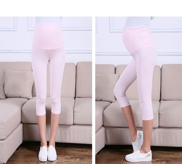 After-wide-waist-modal-seven-points-maternity-leggings