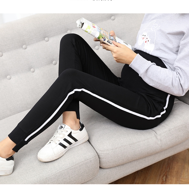 Asymmetric-bar-casual-pregnant-women-leggings