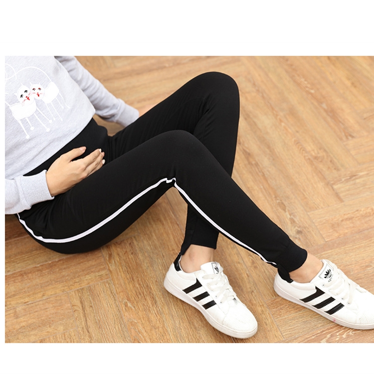 Asymmetric-bar-casual-pregnant-women-leggings