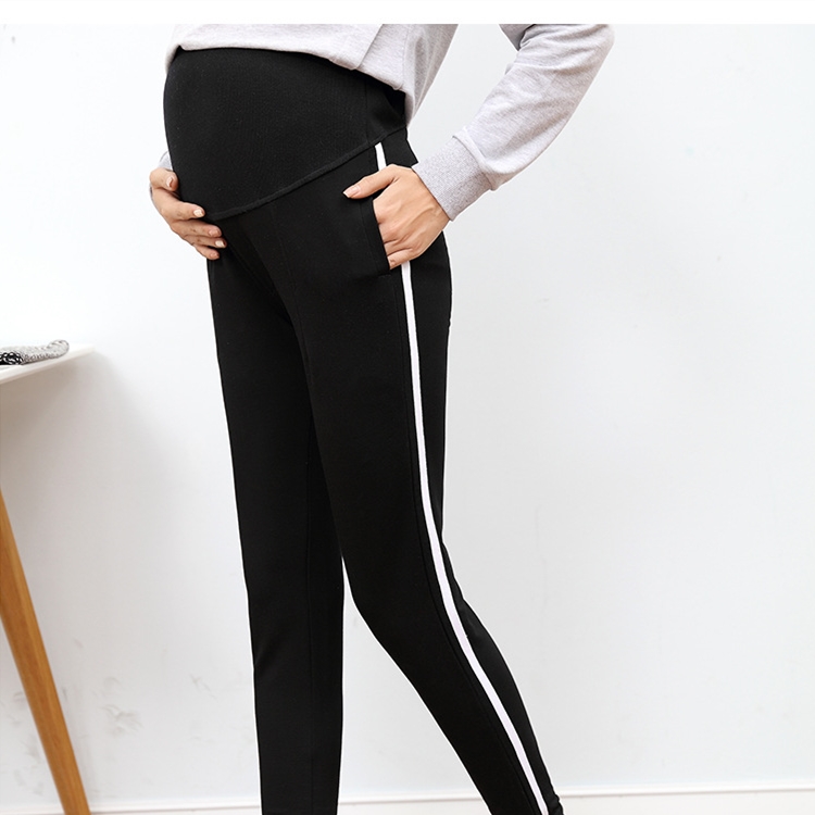 Asymmetric-bar-casual-pregnant-women-leggings