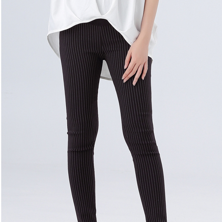 Breathable-stripes-pregnant-women-pencil-pants