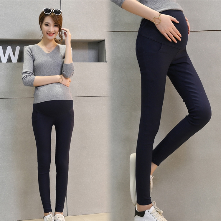 Casual-thin-pregnant-woman-pencil-pants