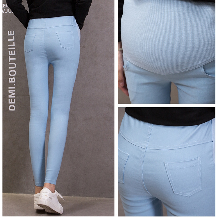 Casual-thin-pregnant-woman-pencil-pants