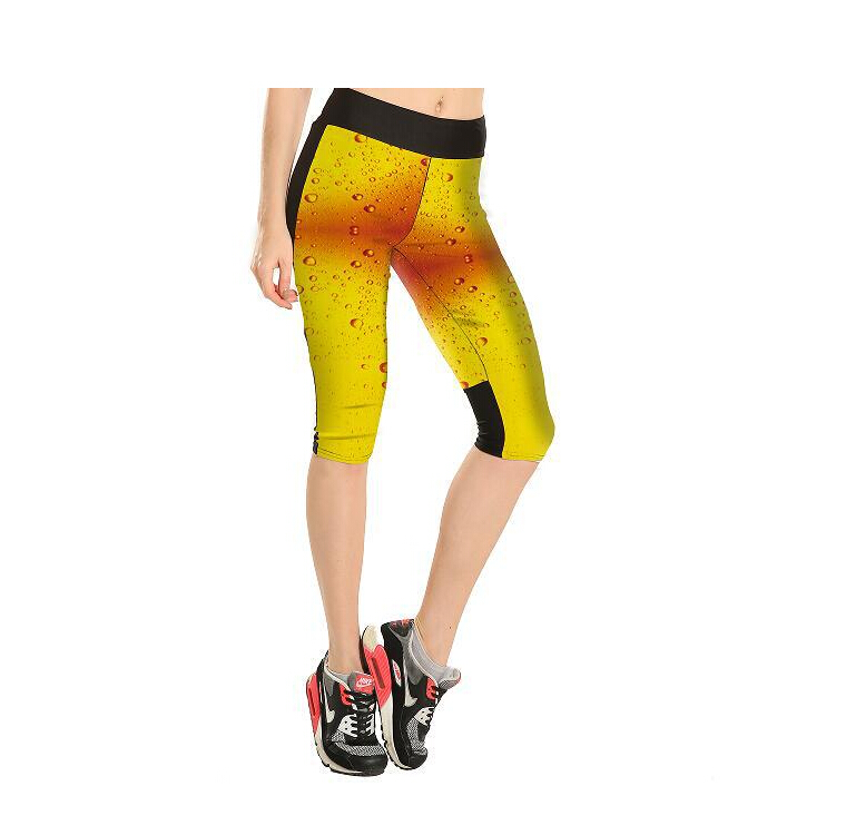 Digital-printing-yellow-bubble-seven-sports-pant-wholesale
