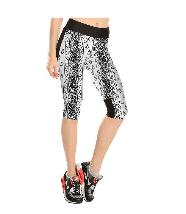 Fashion-black-white-stripes-seven-sports-pant-wholesale