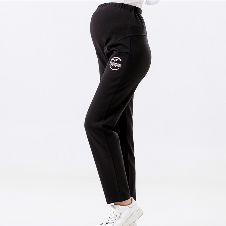 Fashion-english-printing-maternity-sweatpants