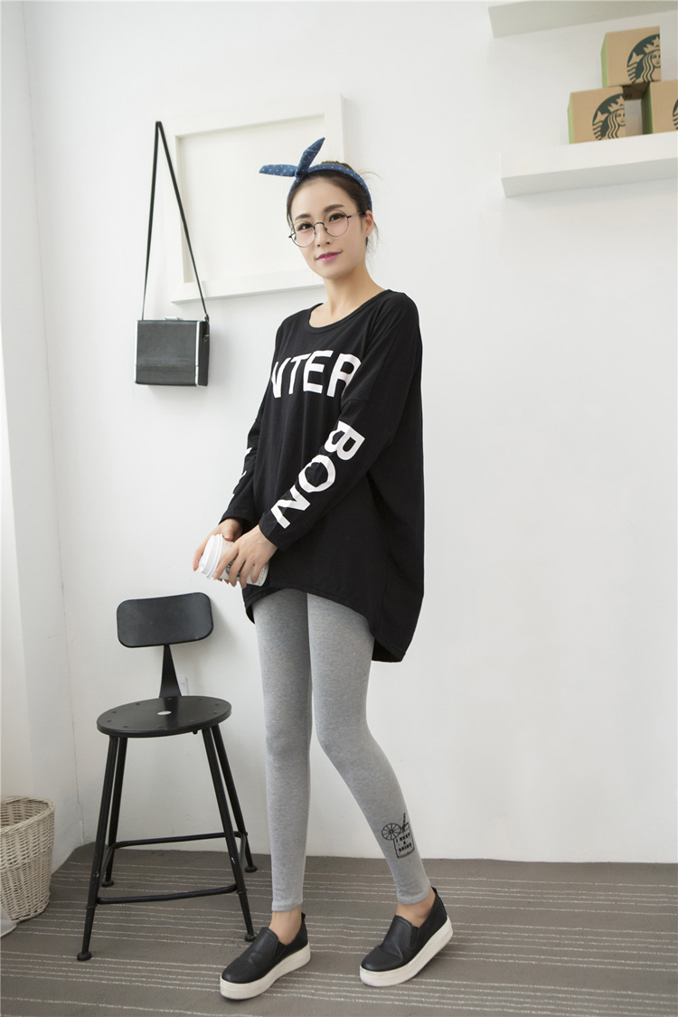 Female-cup-of-juice-pattern-cotton-legging-wholesale