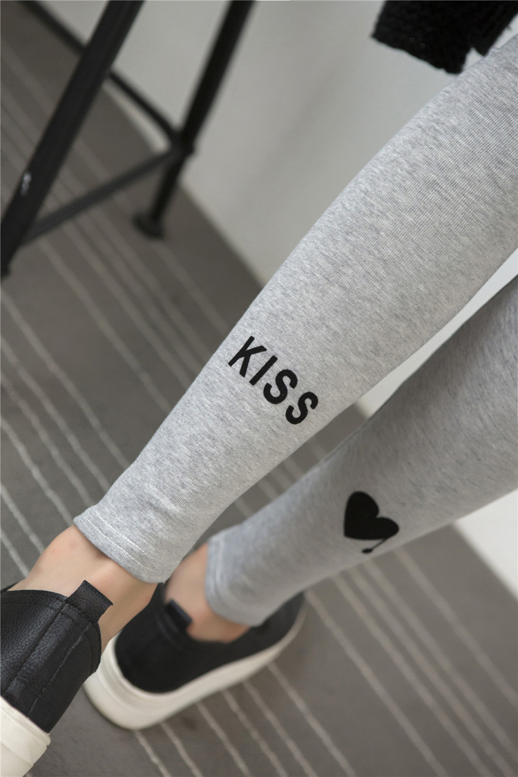 Female-kiss-word-pattern-cotton-legging-wholesale
