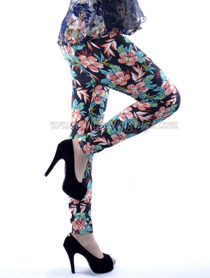 Flowers-cotton-leggings