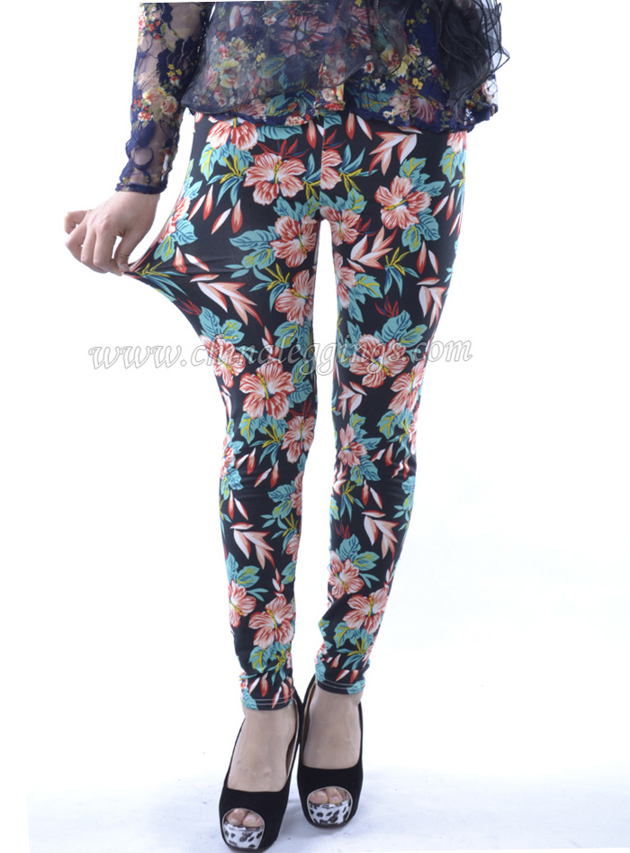 Flowers-cotton-leggings