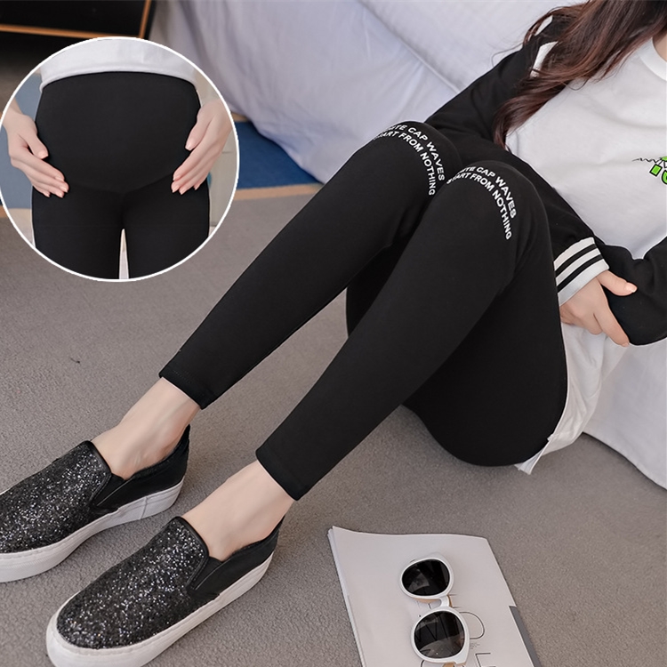 Letter-knitted-pregnant-women-leggings