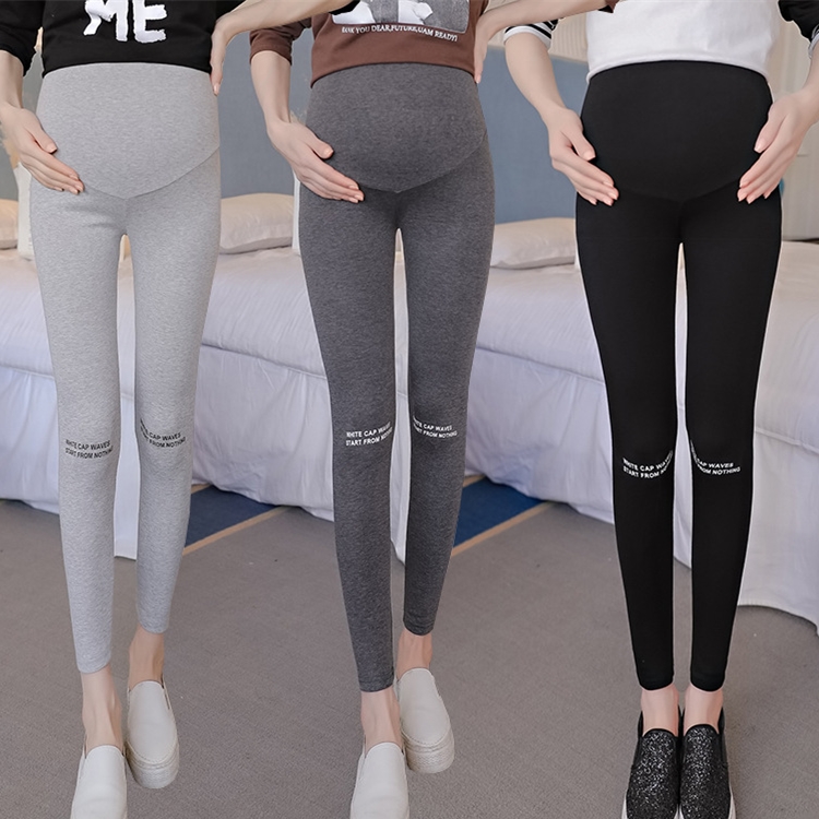 Letter-knitted-pregnant-women-leggings