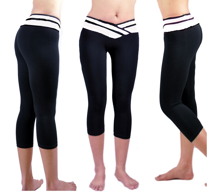 Milk-silk-yoga-pants-female-seven-color-matching-lift-arm-leggings-wholesale