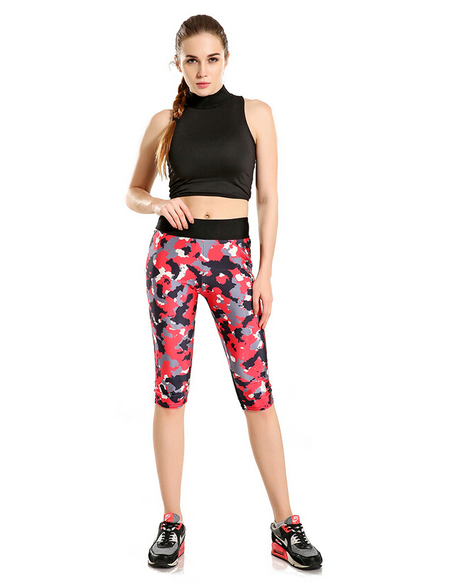 Pink-camouflage-printed-tanks-war-tall-waist-seven-female-trousers-wholesale
