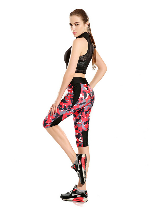 Pink-camouflage-printed-tanks-war-tall-waist-seven-female-trousers-wholesale