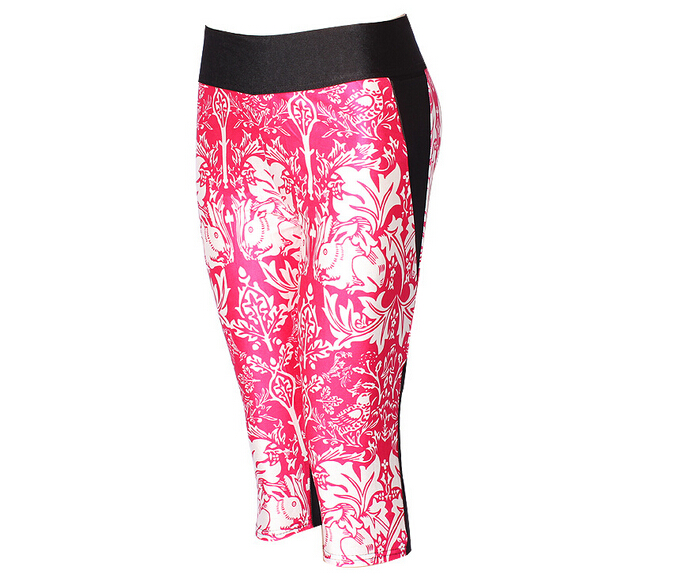 Printing-Marine-animal-shark-high-waisted-seven-sports-pant-wholesale