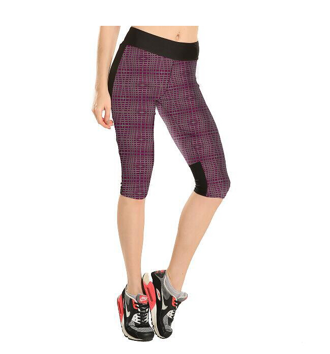 Purple-stripe-tall-waist-7-points-movement-pant-wholesale