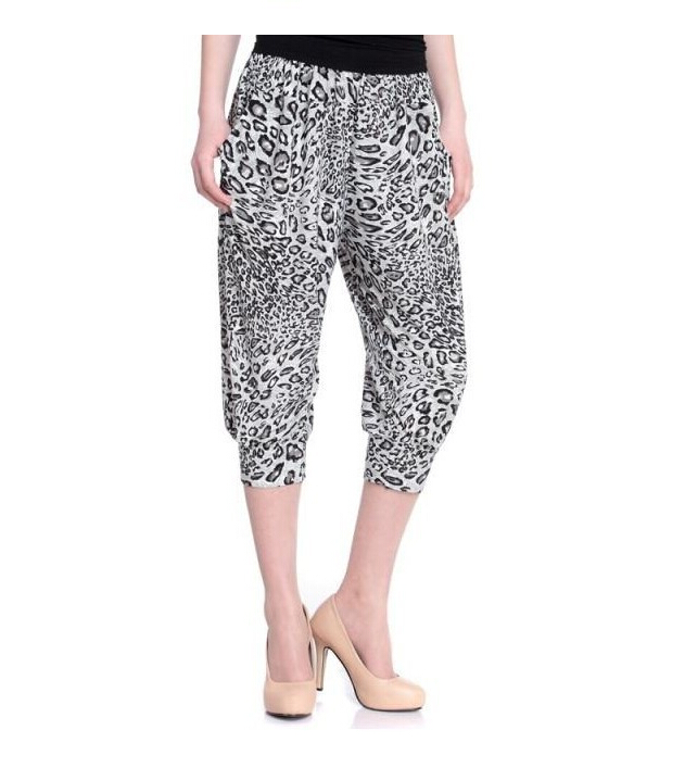 Seven-ice-silk-flower-haroun-lantern-female-pants-leggings