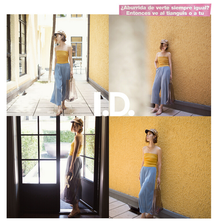 Spring-summer-fold-tall-waist-nine-points-wide-legged-pants